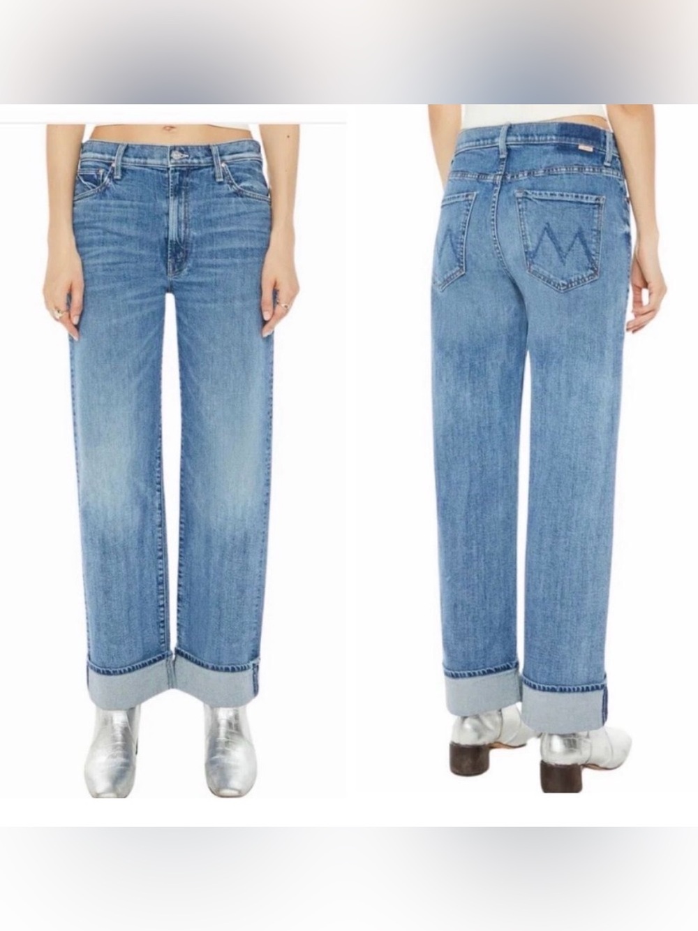 MOTHER Superior The Dodger Flood Cuff Jeans in the "Toil and Trouble" - Picture 1 of 12